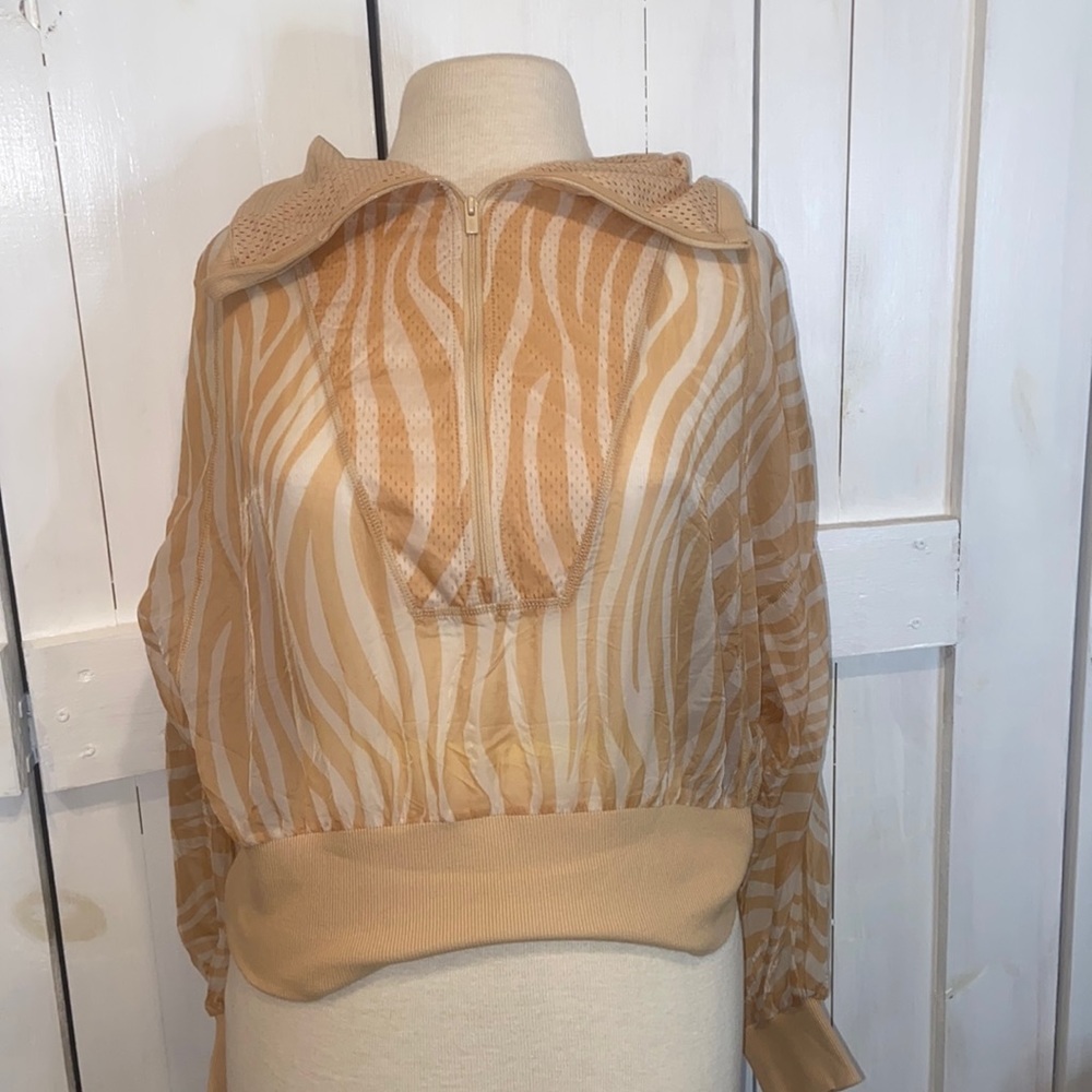 NEW Free People Movement Zebra Print Lightweight Jacket
